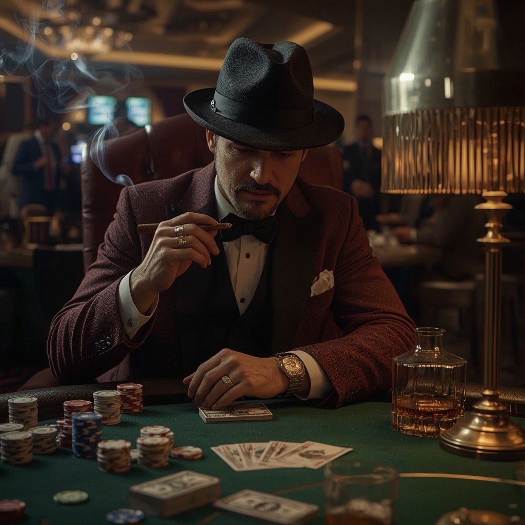 Table de poker au casino LUCKY TREASURE CASINO